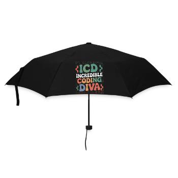 Passionate coding - Umbrella (small) - black - Front