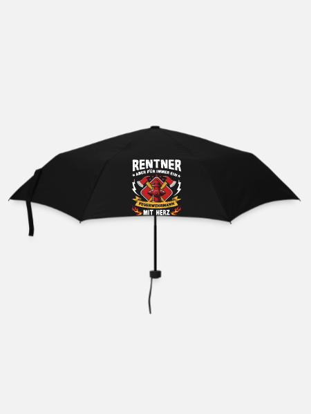 Rentner Feuerwehrmann – Held im Ruhestand Sirene - Regenschirm (klein) - Schwarz