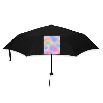 Auge in der Abstraktion - Regenschirm (klein) - Schwarz - Vorne