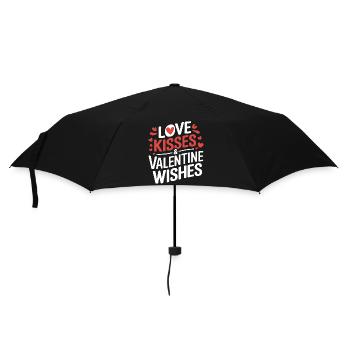 La Saint-Valentin en lettres - Parapluie standard - noir - Devant