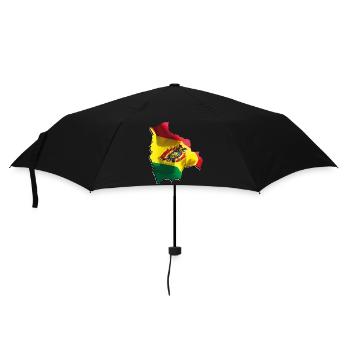 Bolivia flag in the Bolivia map - Umbrella (small) - black - Front