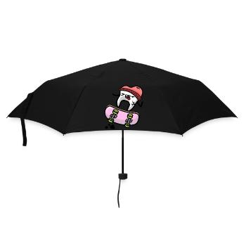 Dent Kawaii sur Skateboard - Parapluie standard - noir - Devant