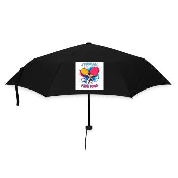 Ping Pong Coloré Déchaîné - Parapluie standard - noir - Devant