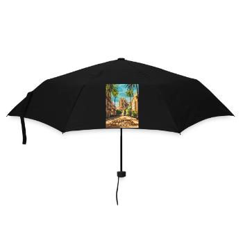 De la rue Barcelona à la Sagrada Família - Parapluie standard - noir - Devant