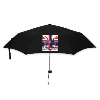 London Skyline Union Jack Splash - Umbrella (small) - black - Front