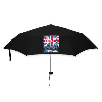Éclaboussure Union Jack de la Skyline de Londres - Parapluie standard - noir - Devant