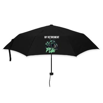 My Retirement Plan Motorcycle - Umbrella (small) - black - Front