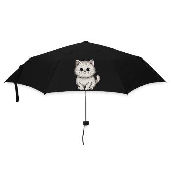 Chat persan - Parapluie standard - noir - Devant