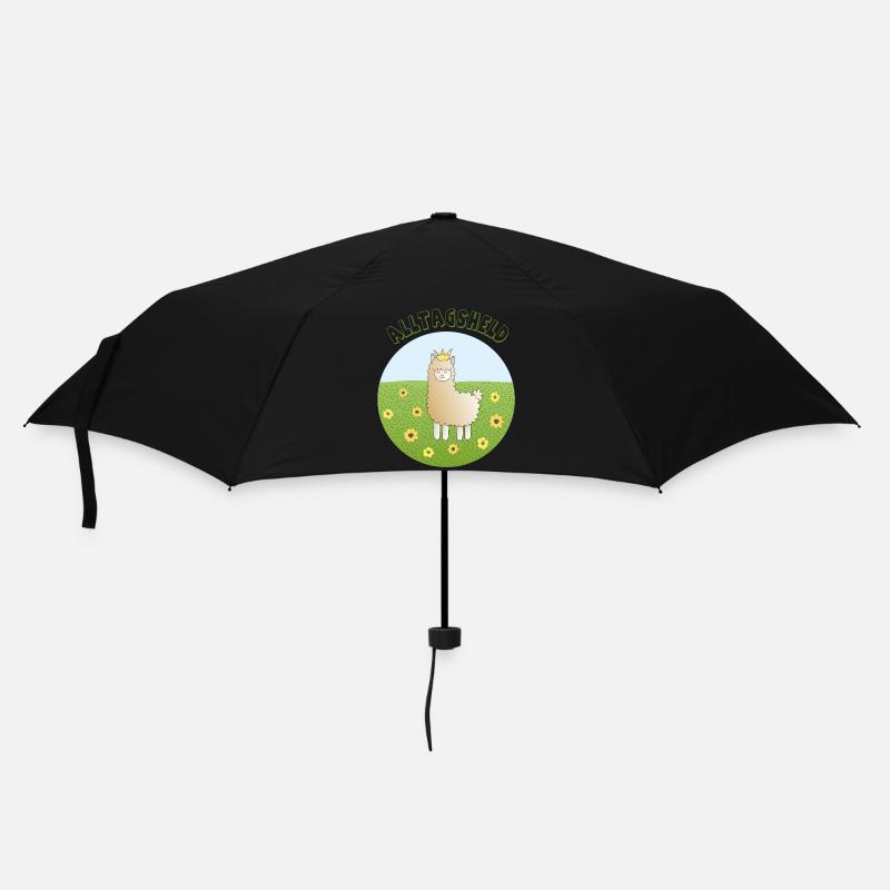 Alpaka-Alltagsheld - Regenschirm (klein) - Schwarz
