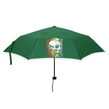 Cafe Racer Helmet Design – Vintage Biker Style - Umbrella (small) - bottlegreen - Front