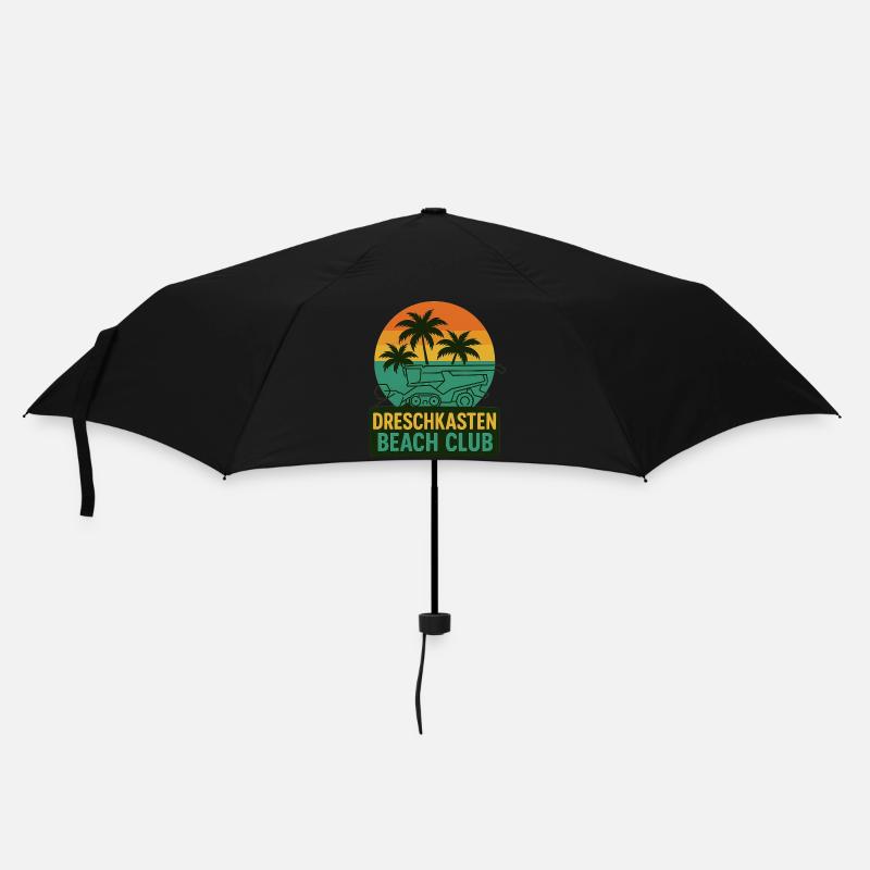 Dreschkasten Beach Club - Regenschirm (klein) - Schwarz