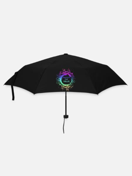 trans, pride, LGBT,regenbogen, protect the dolls - Regenschirm (klein) - Schwarz