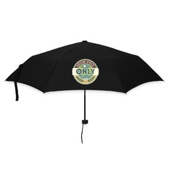Vintage Globe Green Vibes Only - Umbrella (small) - black - Front