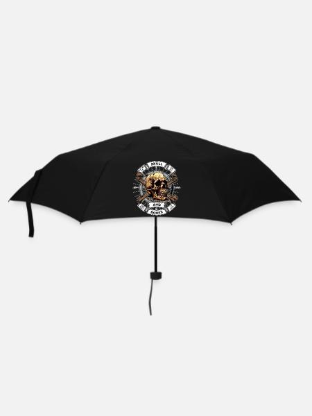 Crâne et os Pirate - Parapluie standard - noir