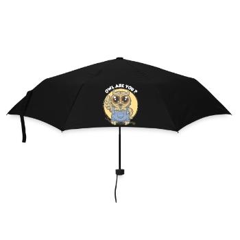 Owl are you ? - Regenschirm (klein) - Schwarz - Vorne