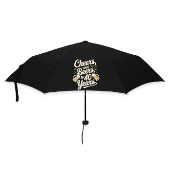 Cheers to 40 Years Beer Celebration - Umbrella (small) - black - Front