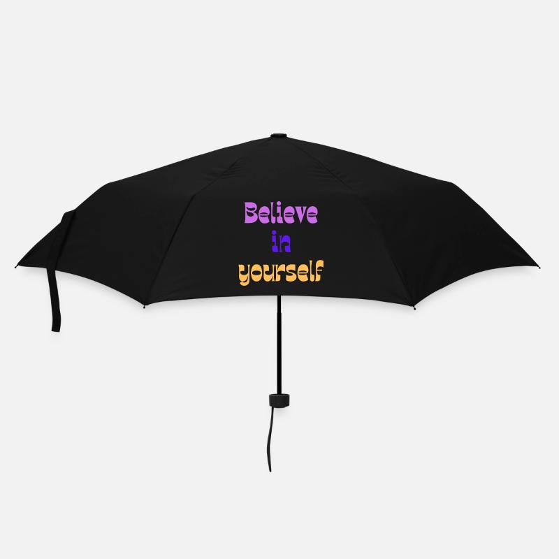 Believe in Yourself Retro Gradient - Umbrella (small) - black