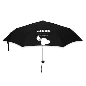 Conception de boussole de l’île de Maui avec coordonnées Vintage - Parapluie standard - noir - Devant
