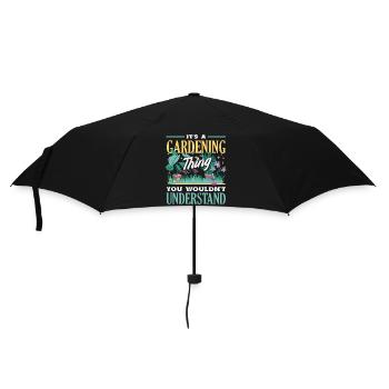 Garten- Und Pflanzenliebhaber Geschenke - Regenschirm (klein) - Schwarz - Vorne