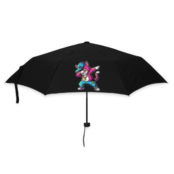 Dab Cat Streetstyle Humor Statement - Umbrella (small) - black - Front