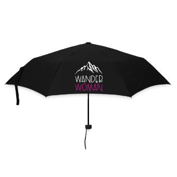Wander woman - Regenschirm (klein) - Schwarz - Vorne