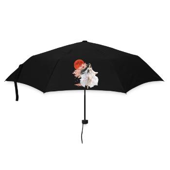 Enchanteresse Fleur au Clair de Lune - Parapluie standard - noir - Devant