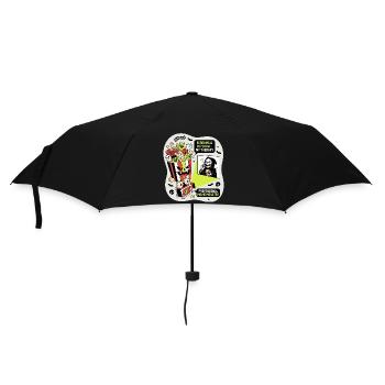 Popcorn Monster Therapie - Regenschirm (klein) - Schwarz - Vorne