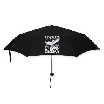 Radicalized by Basic Decency Statement Art - Umbrella (small) - black - Front