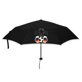 Lecker Bierchen Club Fußball Deutschland - Regenschirm (klein) - Schwarz - Vorne