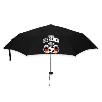 Lecker Bierchen Club - Fußball Deutschland - Regenschirm (klein) - Schwarz - Vorne