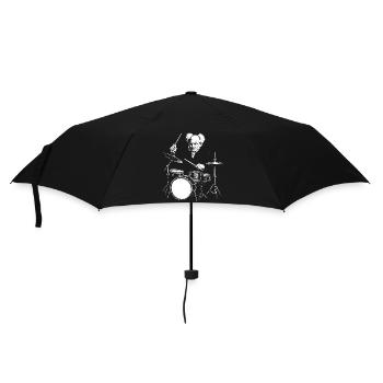 Schopenhauer Schlagzeuger Burst Silhouette - Regenschirm (klein) - Schwarz - Vorne