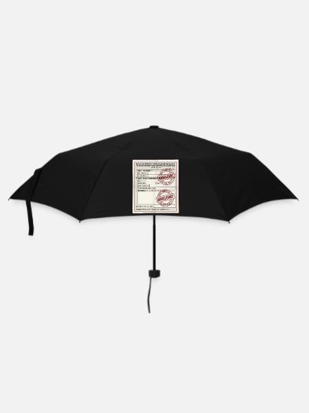 Antrag auf Kaffeepause - Regenschirm (klein) - Schwarz