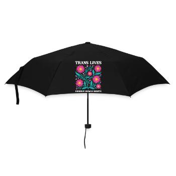Pride Month LGBT-Trans Lives Deserve Human Rights - Umbrella (small) - black - Front