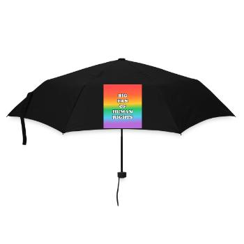 Grand fan de Human Rights Rainbow - Parapluie standard - noir - Devant