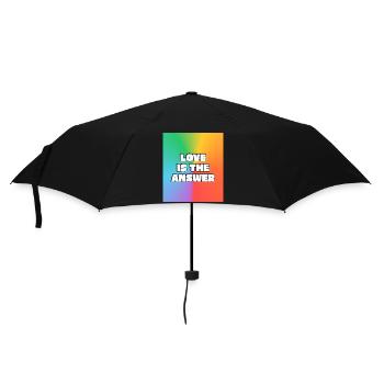 L’amour est la réponse arc-en-ciel - Parapluie standard - noir - Devant