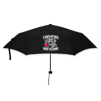 I Have No Idea Elefant Geschenk für Kaffeefans - Regenschirm (klein) - Schwarz - Vorne