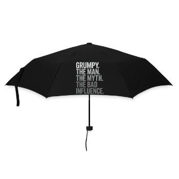 Grumpy der Mann, der Mythos, der schlechte Einfluss - Regenschirm (klein) - Schwarz - Vorne