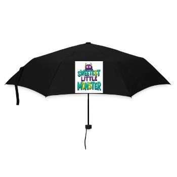 Das süßeste kleine Monster - Regenschirm (klein) - Schwarz - Vorne