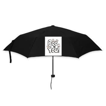 Buh auf dich! Süße Geister Halloween - Regenschirm (klein) - Schwarz - Vorne