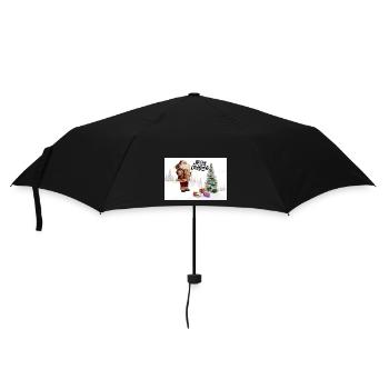 Père Noël, Joyeux Noël - Parapluie standard - noir - Devant