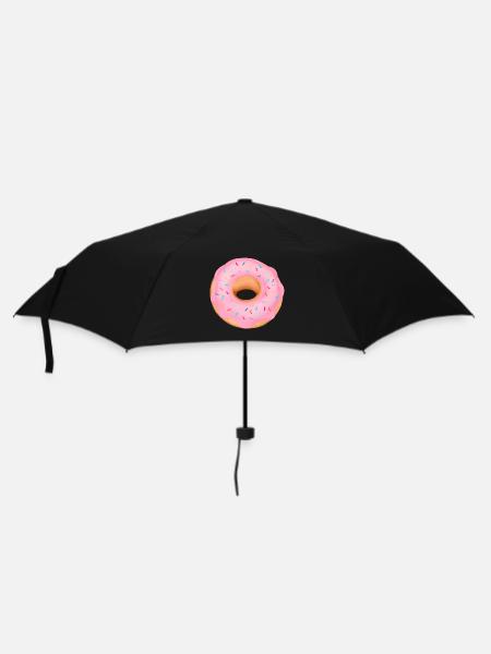 Donut - Regenschirm (klein) - Schwarz