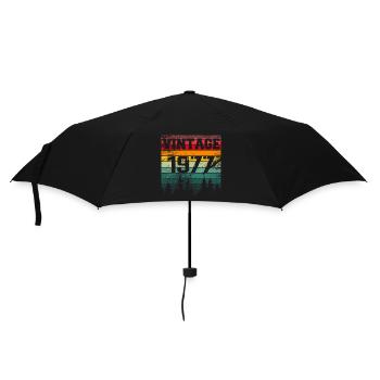 1977 Vintage Geburtstagsgeschenk 1977 Retro - Regenschirm (klein) - Schwarz - Vorne