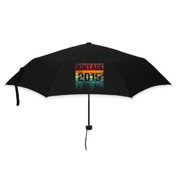 2015 Cadeau D'anniversaire Vintage 2015 Rétro - Parapluie standard - noir - Devant
