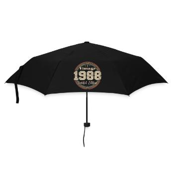 1988 Retro Vintage Geburtstag geboren in - 1988 - Regenschirm (klein) - Schwarz - Vorne