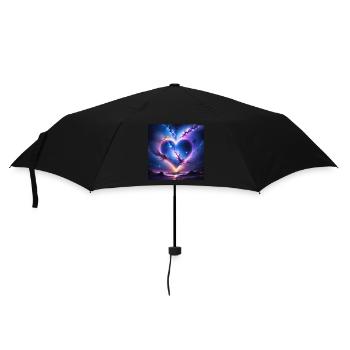 coeur boréale - Parapluie standard - noir - Devant