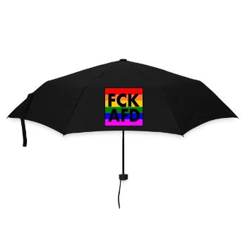 Fck afd - Parapluie standard - noir - Devant