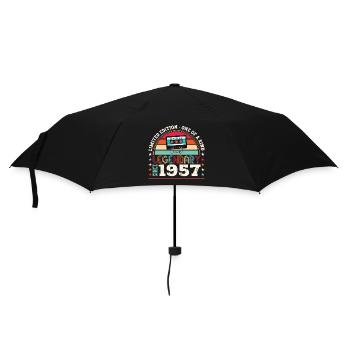 Legendary 1957 65th Birthday Gift Men - Fun - Umbrella (small) - black - Front