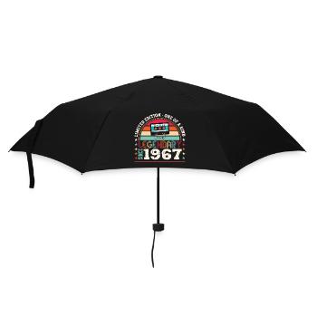 Legendary 1967 55th Birthday Gift Men - Fun - Umbrella (small) - black - Front