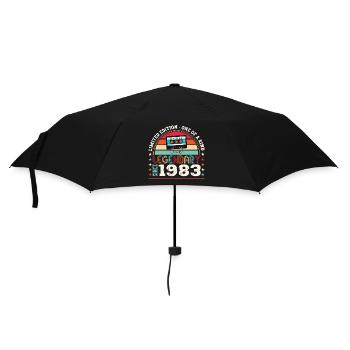 Legendary 1983 39th Birthday Gift Men - Fun - Umbrella (small) - black - Front