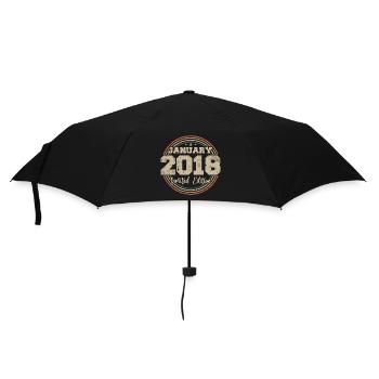 The legends were born in January 2018 - Umbrella (small) - black - Front